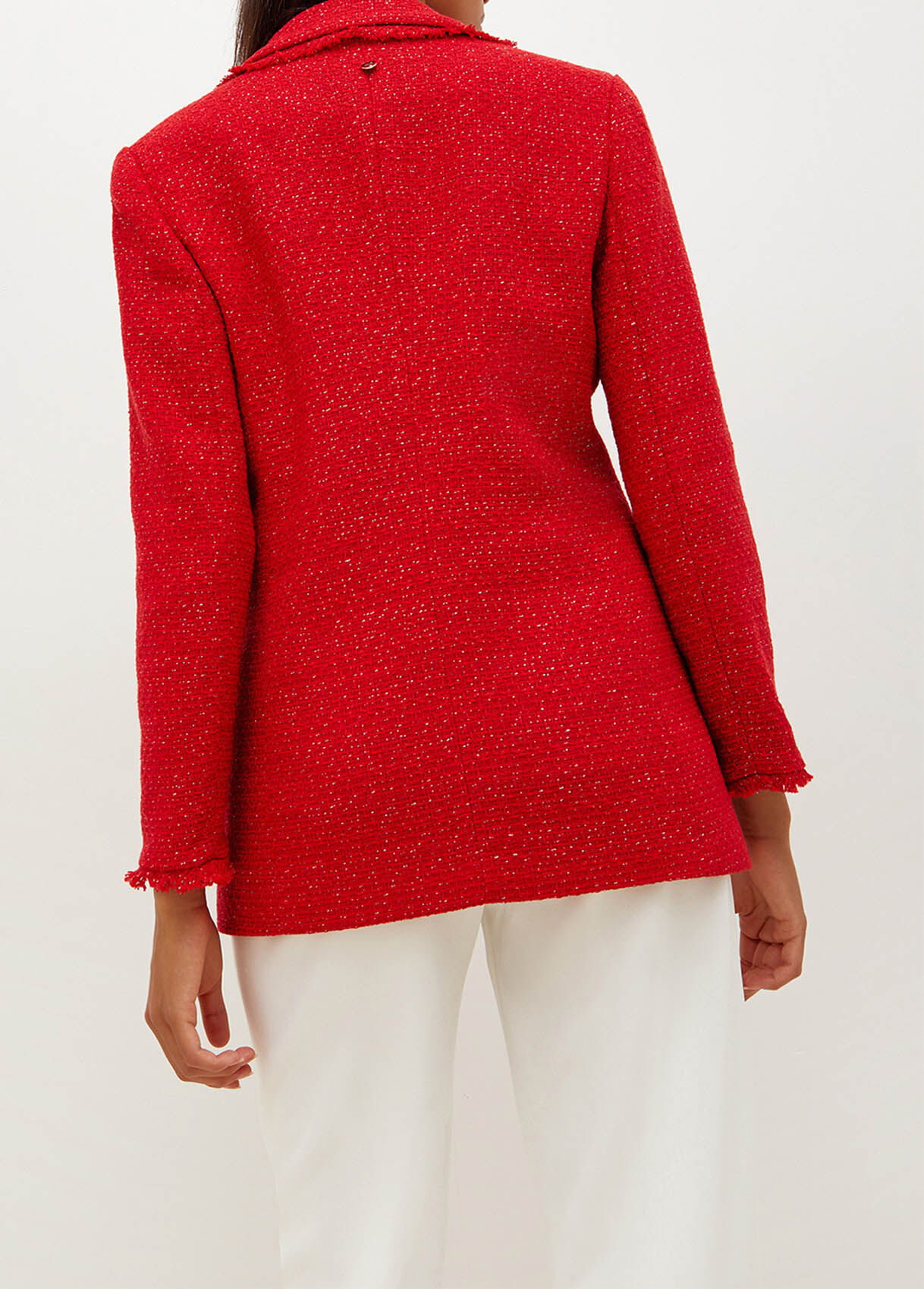 Roter boucle blazer Outlet